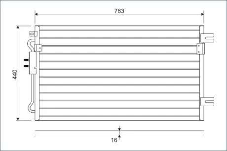 Радіатор кондиціонера Valeo phc 817739