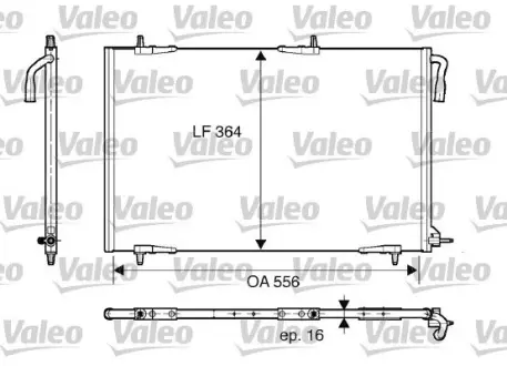 Радиатор кондиционера valeo phc 818000