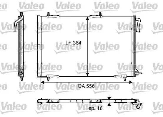 Радиатор кондиционера valeo phc 818001
