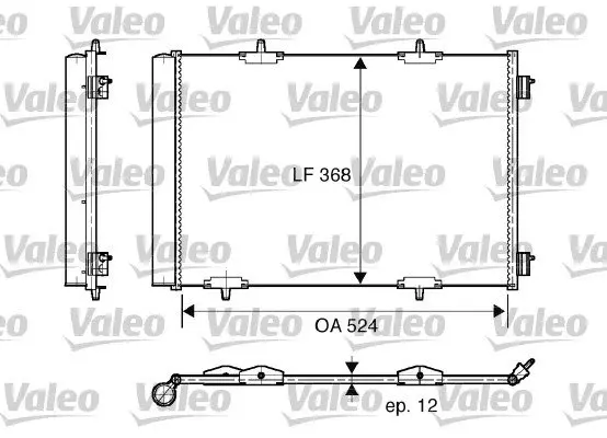 Радиатор кондиционера Valeo phc 818015 (фото 1)