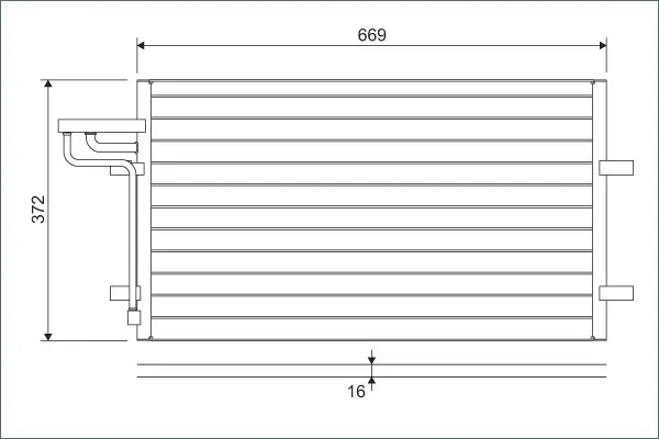 Радиатор кондиционера valeo phc 818046