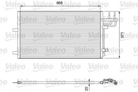 Радиатор кондиционера valeo phc 818046