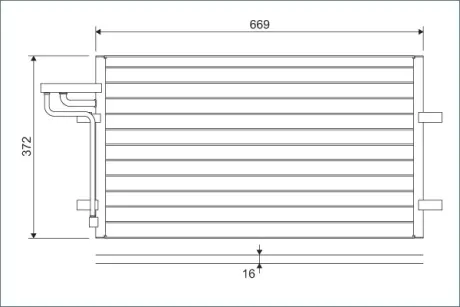 Радиатор кондиционера valeo phc 818046