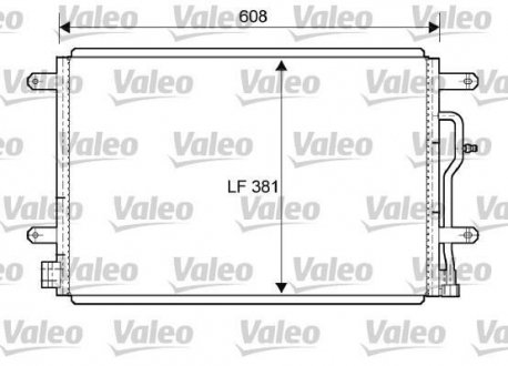 Радиатор кондиционера valeo phc 818190