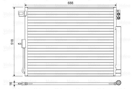 Радиатор кондиционера valeo phc 822616