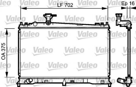 Радиатор охлаждения двигателя valeo phc 735053