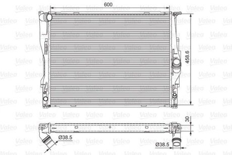 Радіатор охолодження двигуна valeo phc 701542 на Бмв E87