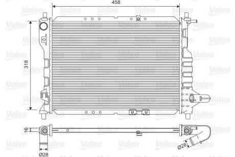 Радиатор охлаждения двигателя valeo phc 701598