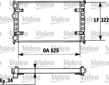 Радиатор охлаждения двигателя valeo phc 730947