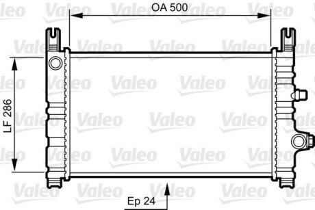 Радиатор охлаждения двигателя valeo phc 731299