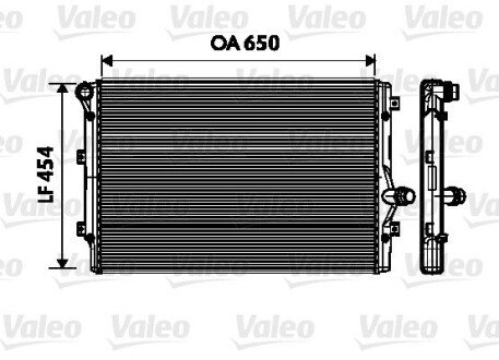 Радіатор охолодження двигуна valeo phc 734333