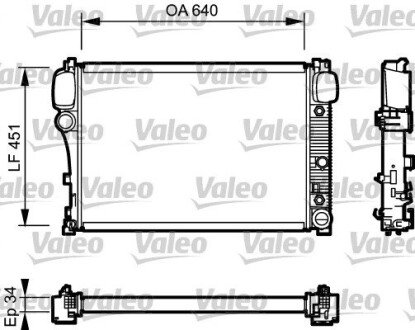 Радіатор охолодження двигуна valeo phc 734447