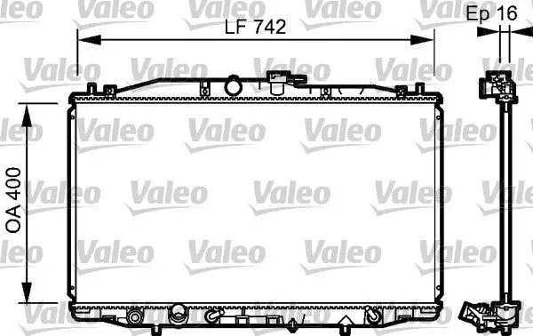 Радіатор охолодження двигуна Valeo phc 735049 (фото 1)