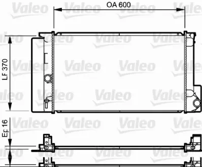 Радіатор охолодження двигуна Valeo phc 735250