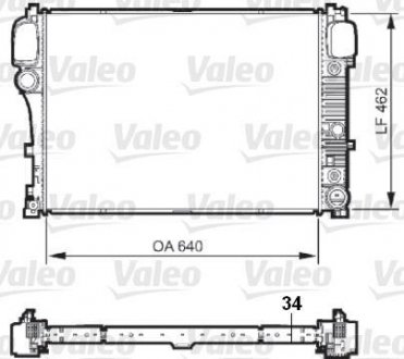 Радиатор охлаждения двигателя valeo phc 735299