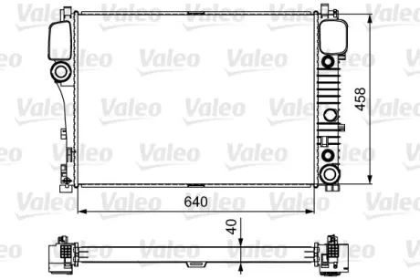 Радиатор охлаждения двигателя valeo phc 735299 Мерседес W221