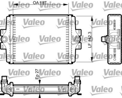 Радиатор охлаждения двигателя valeo phc 735467 на Бмв F30