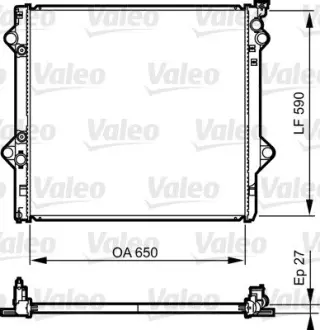 Радіатор охолодження двигуна Valeo phc 735569
