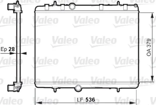 Радиатор охлаждения двигателя valeo phc 735608