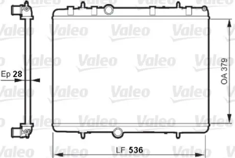 Радиатор охлаждения двигателя valeo phc 735608