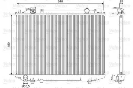 Радиатор охолоджування valeo phc 701615