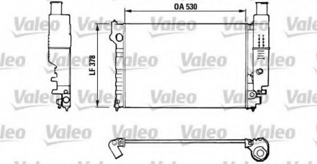 Радіатор охолодження двигуна valeo phc 816554