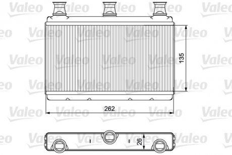 Радіатор отопителя салона valeo phc 811537