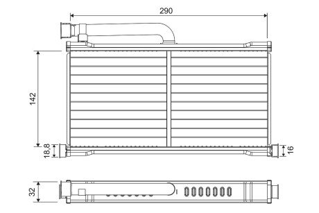 Радиатор печки (отопителя) valeo phc 811570