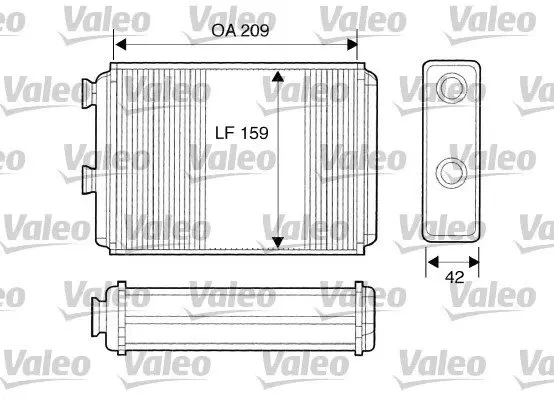 Радиатор отопителя салона Valeo phc 812280 (фото 1)