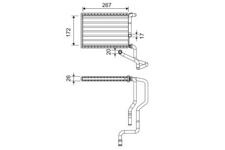 Радіатор пічки valeo phc 811579 на Хонда Аккорд 7