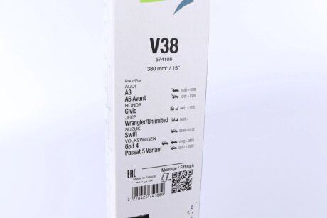 Щітка склоочисника (двірник) valeo phc 574108