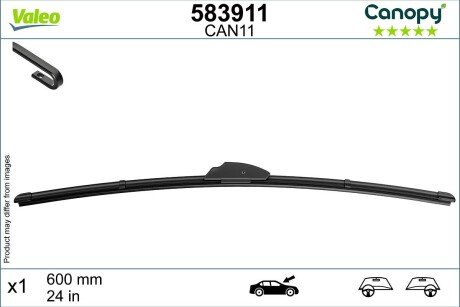 Щітка склоочисника valeo phc 583911 на Chevrolet Такума