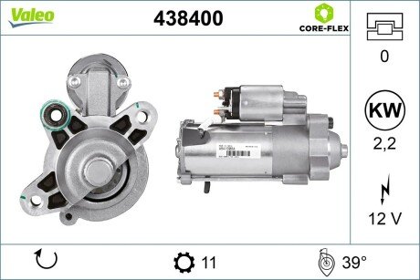 Стартер valeo phc 438400