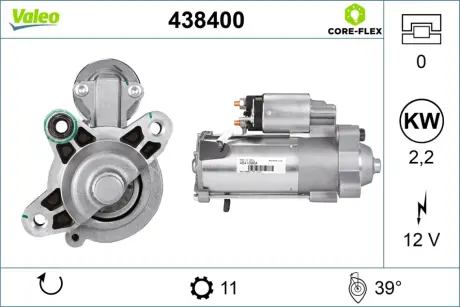 Стартер valeo phc 438400