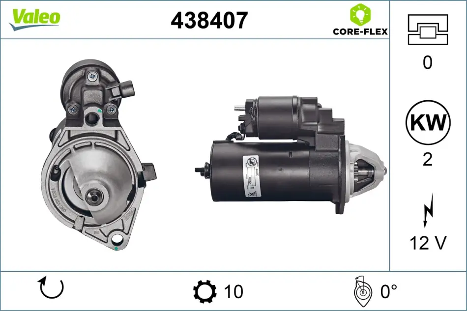 Стартер valeo phc 438407