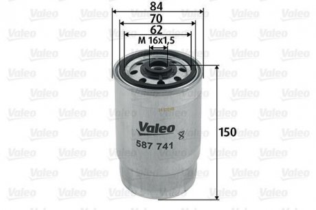Топливный фильтр valeo phc 587741