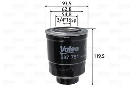 Топливный фильтр valeo phc 587751 Тойота Королла е150