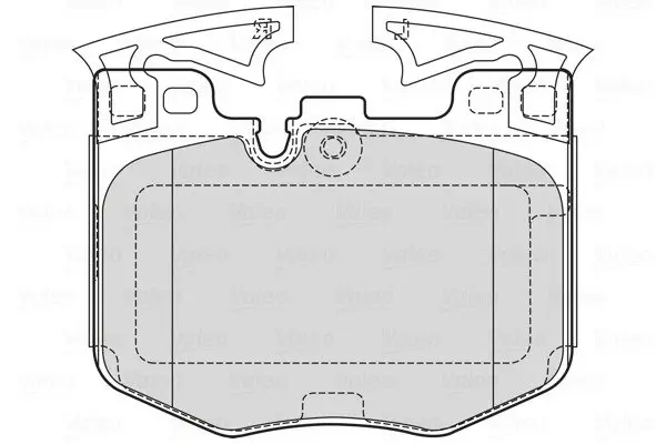 Передні тормозні (гальмівні) колодки Valeo phc 601755 (фото 1)