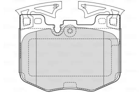 Передні тормозні (гальмівні) колодки Valeo phc 601755