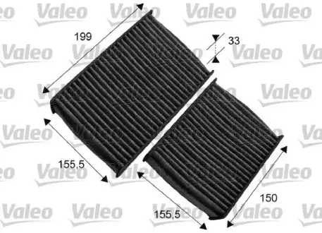 Угольный фильтр салона valeo phc 715557