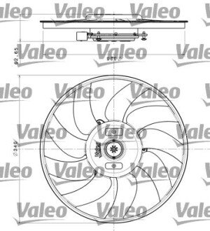 Вентилятор охолодження радіатора valeo phc 696349