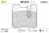 Задние тормозные колодки valeo phc 301272