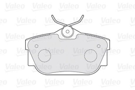 Задние тормозные колодки valeo phc 301482