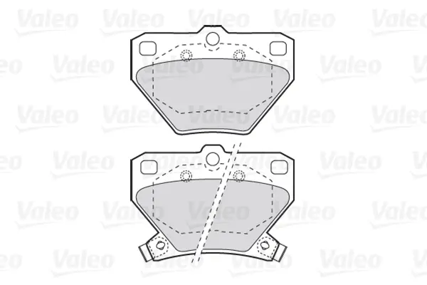 Задні тормозні (гальмівні) колодки Valeo phc 301577 (фото 1)
