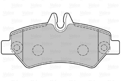 Задние тормозные колодки valeo phc 301728