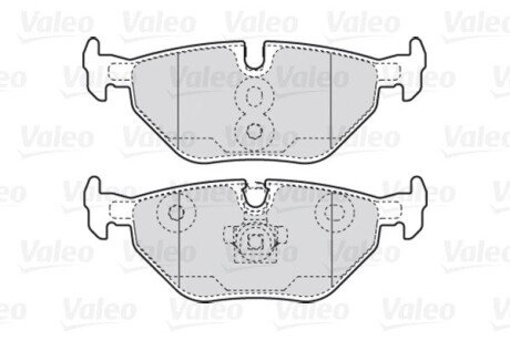Задние тормозные колодки valeo phc 301753