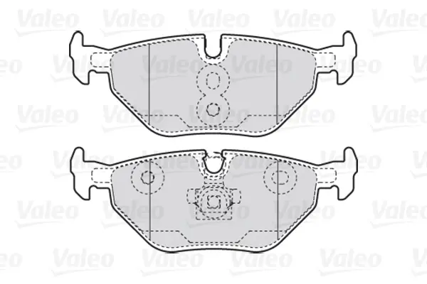 Задние тормозные колодки valeo phc 301753