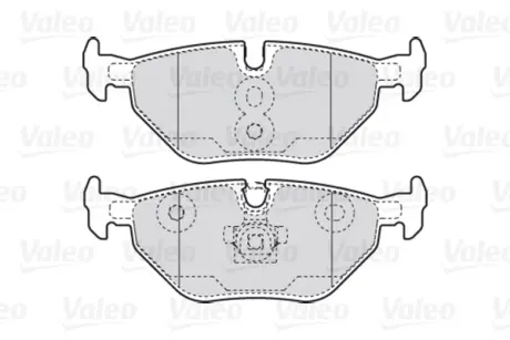 Задние тормозные колодки valeo phc 301753 Бмв Е46