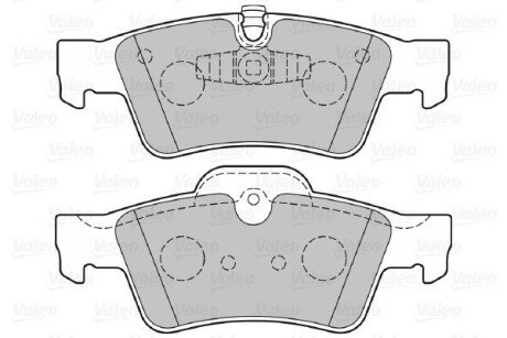 Задні тормозні (гальмівні) колодки valeo phc ""301802"