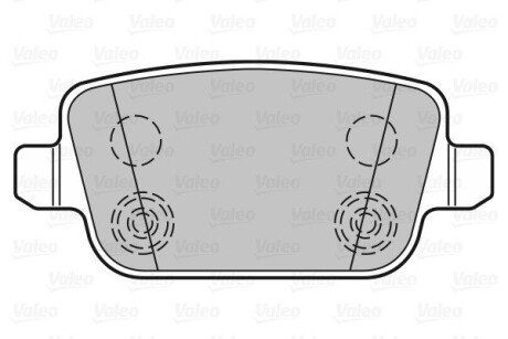 Задні тормозні (гальмівні) колодки valeo phc ""301935"